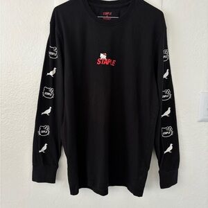 Staple Black Graphic Long Sleeve Shirt